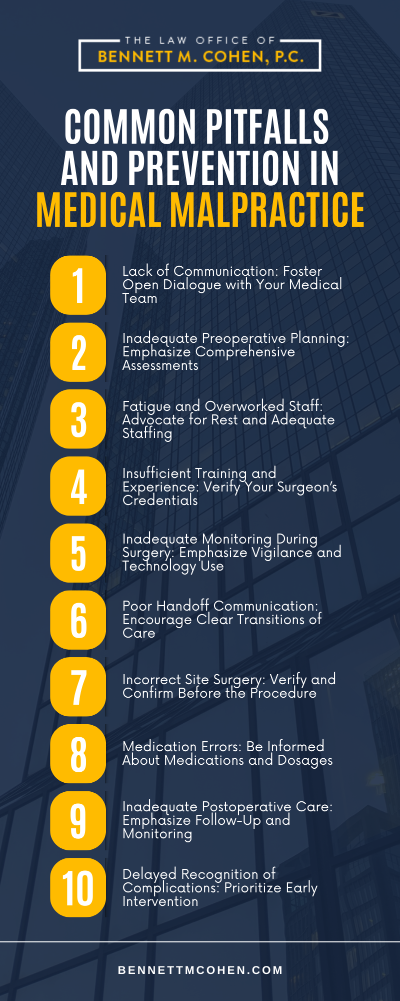 Common Pitfalls And Prevention In Medical Malpractice