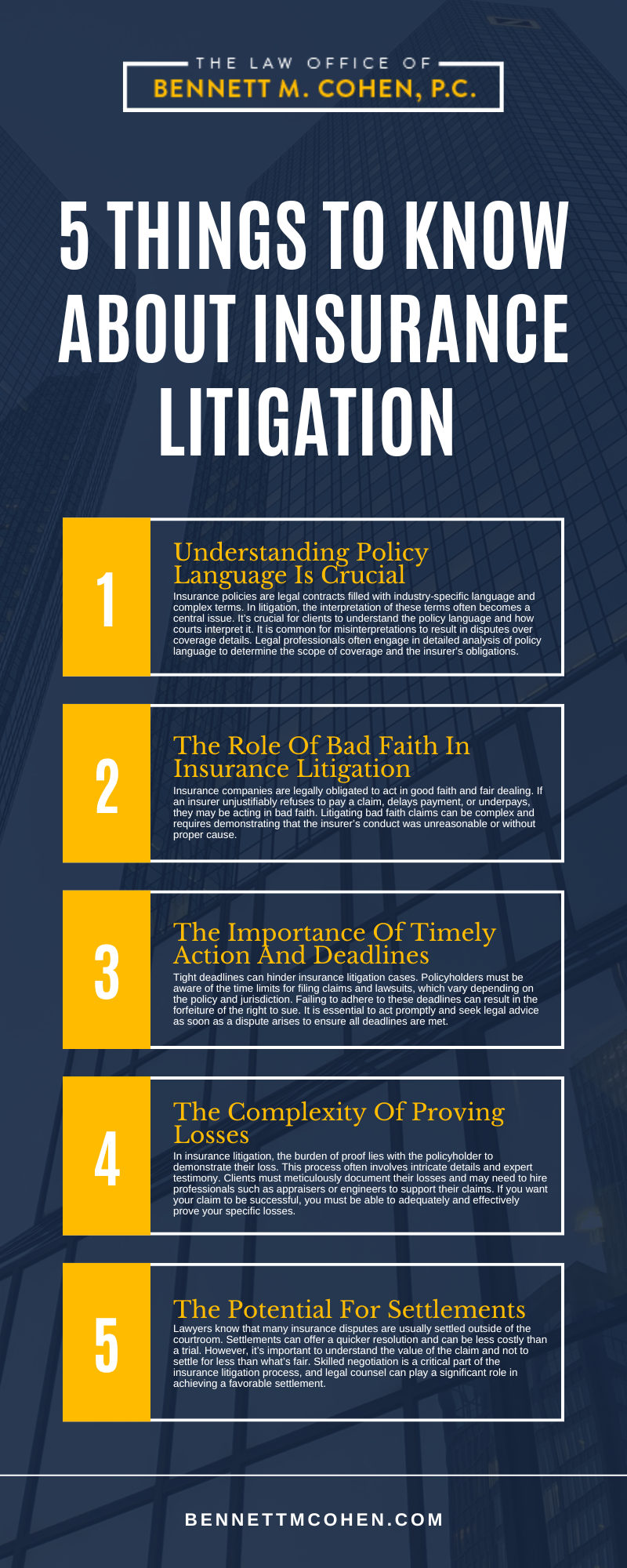 5 Things To Know About Insurance Litigation